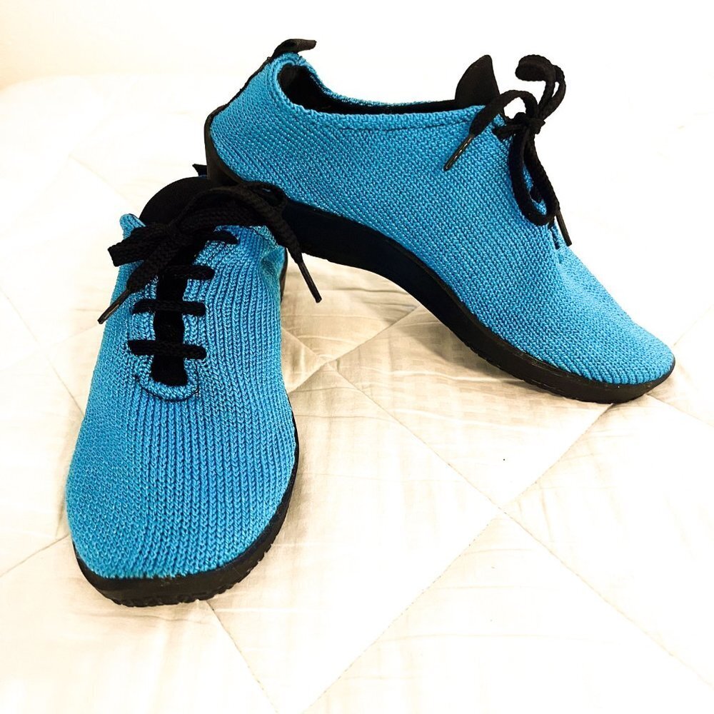 New Arcopedico LS Turquoise Knit Travel Walking Shocks Sneakers Size10 EU41 - Picture 4 of 11